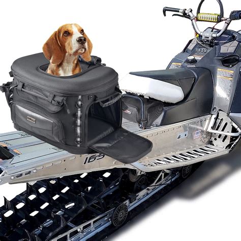 metal dog box for snowmobile|snow dog hunting kit.